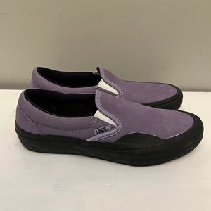 Purple slip on vans